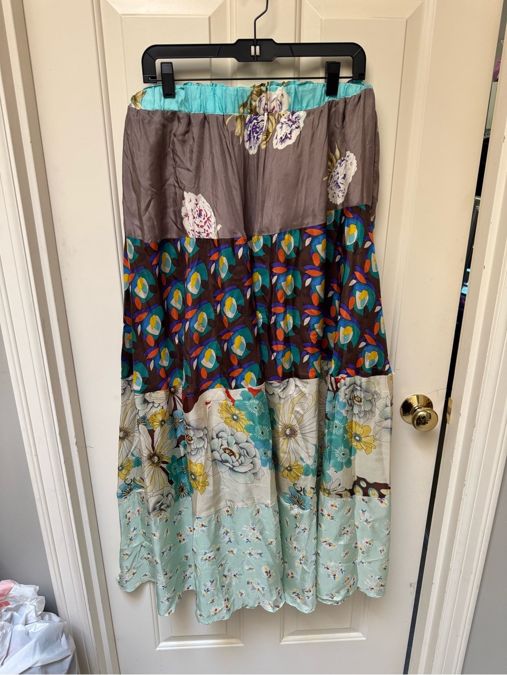 Sundance/Johnny Was Silk Maxi Skirt